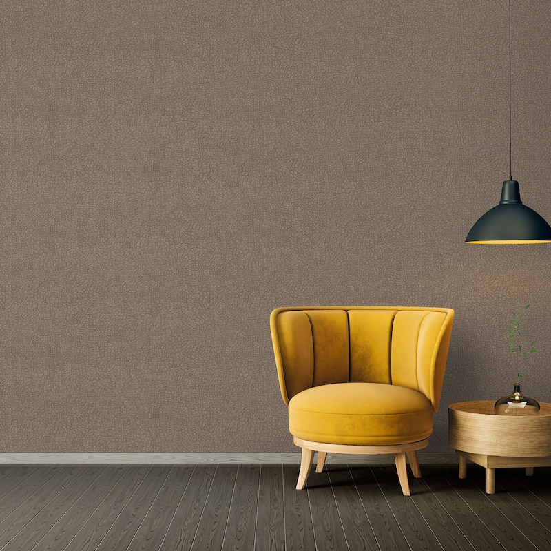 Galerie Wallcoverings Absolutely Chic Crocodile Print Motif Vinyl on Non-woven Metallic Wallpaper Roll