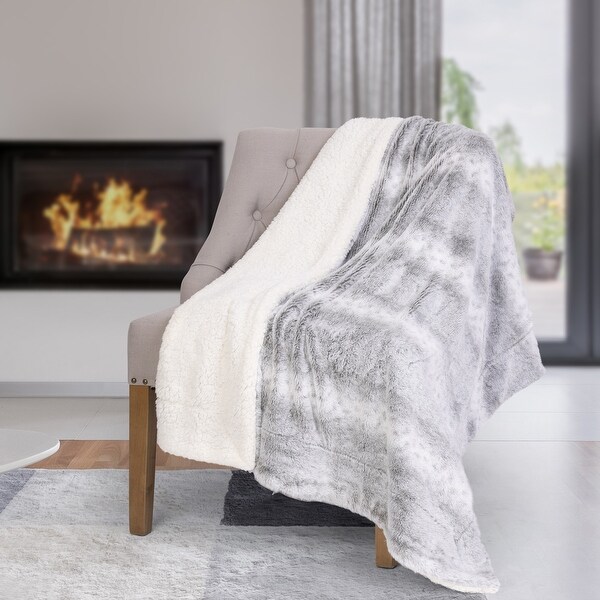 Faux fur throw blanket hotsell bed bath and beyond