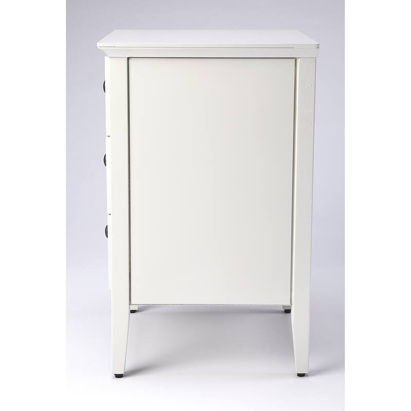 Kinsley Glossy White Nightstand