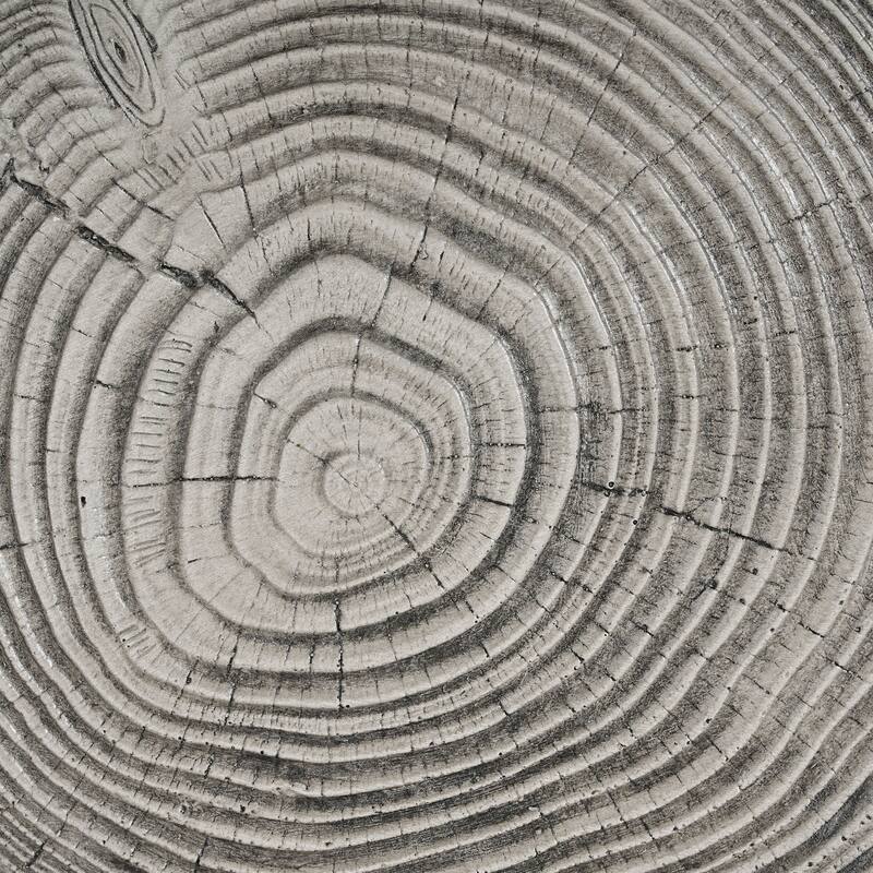 Christopher Knight Home - Terra Rustic Tree-Stump MGO Side Table in Gray Wood Grain - 14.57"W x 13.58"D x 16.93" H