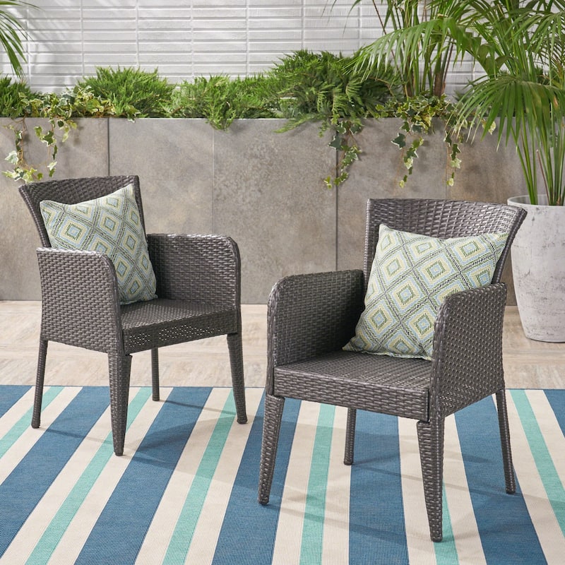 Modern Wicker Dining Chairs set of 2