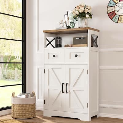 Freestanding Kitchen Pantry Cabinet - 11.6"D x 23"W x 42.5"H