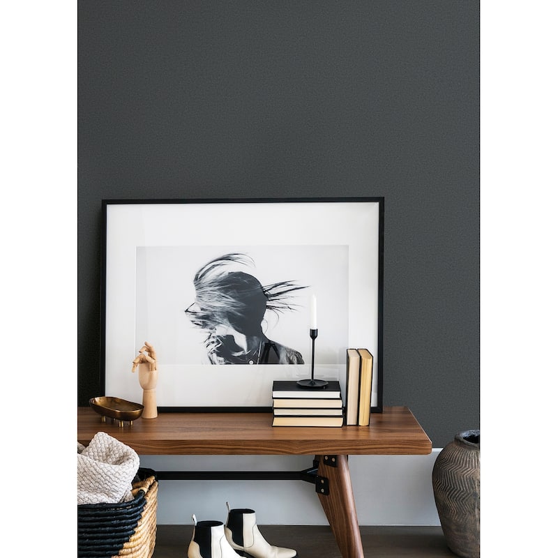 A-Street Prints Jia Grey Wool Wallpaper