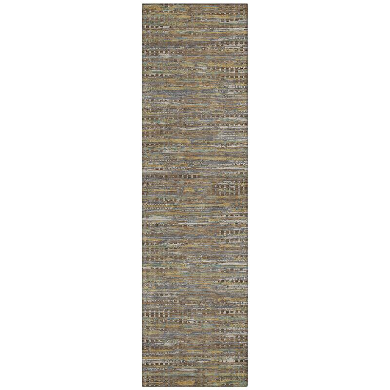 Machine Washable Indoor/ Outdoor Casual Keystone Chantille Rug