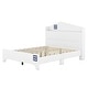 preview thumbnail 4 of 34, Wooden Full/Twin Size House Bed with Storage Headboard - Sturdy Plywood and Particle Board Construction, for Kids