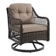 preview thumbnail 30 of 32, Corvus Vasconia Outdoor Hand-Woven Resin Wicker Swivel Chair