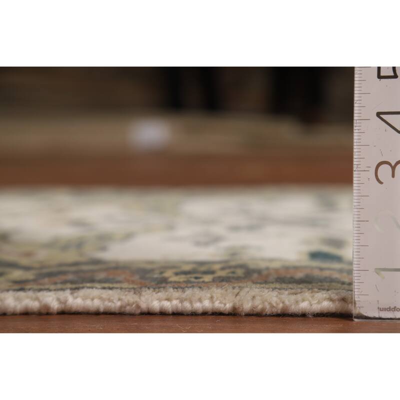 Ivory Oushak Oriental Runner Rug Handmade Wool Carpet - 2'7"x 7'11"