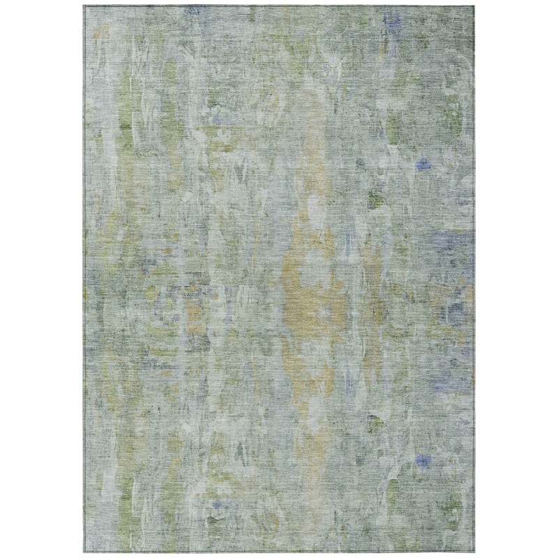 Machine Washable Indoor/ Outdoor Muted Ombre Chantille Rug