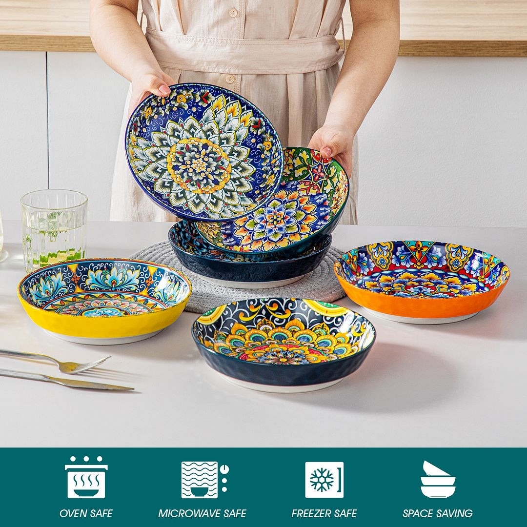 Porcelain Ceramic Salad Plates Plate Bowls KitchenTour Pasta Bowls