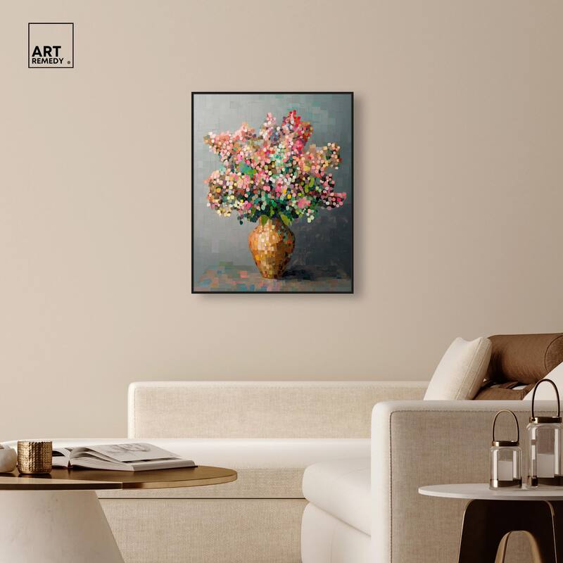 Pixel Bloom II Canvas by Art Remedy