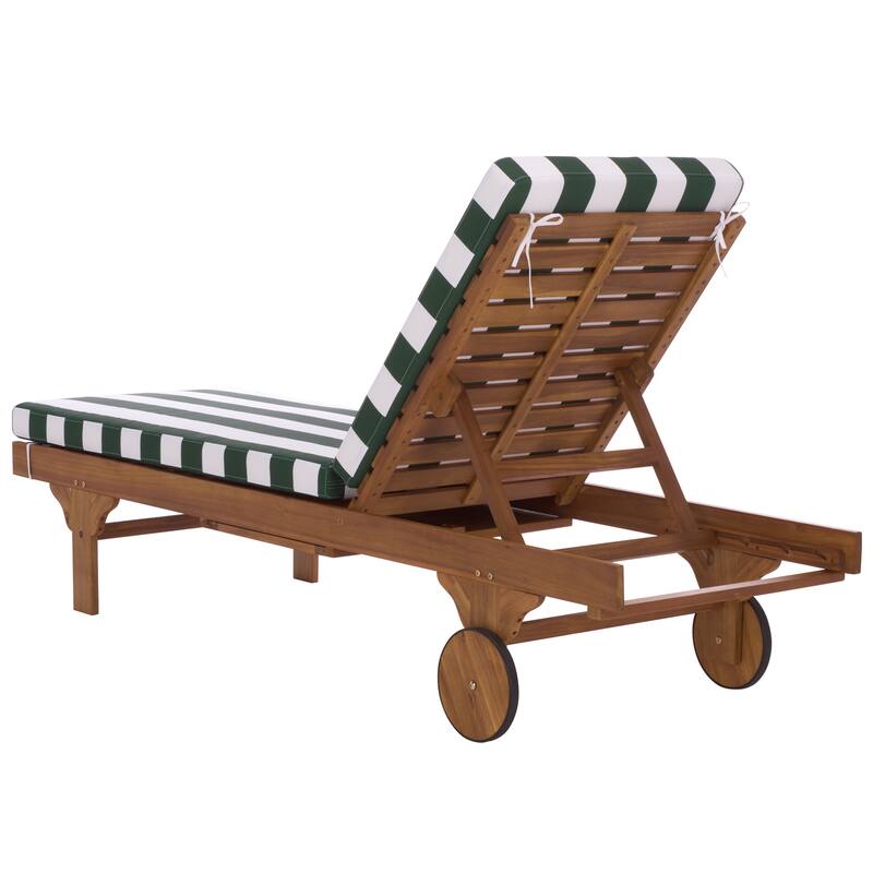 SAFAVIEH Iyanna Lounge Chair - 25 In. W x 80 In. D x 17-42 In. H - 25"W x 80"D x 17-42"H