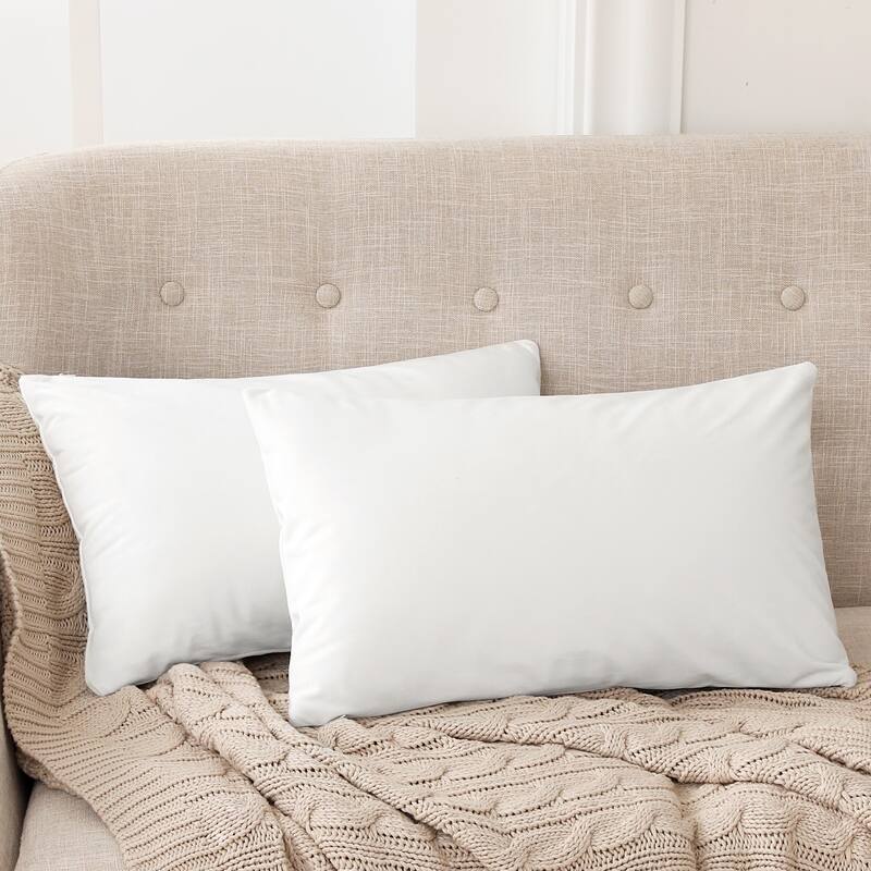 Deconovo Velvet Soft Throw Pillow Covers 2 PCS (Cover Only)