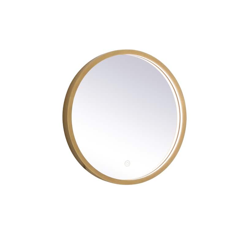 Elegant Lighting MRE6018 Pier 18" Diameter Modern Circular Aluminum - Brass