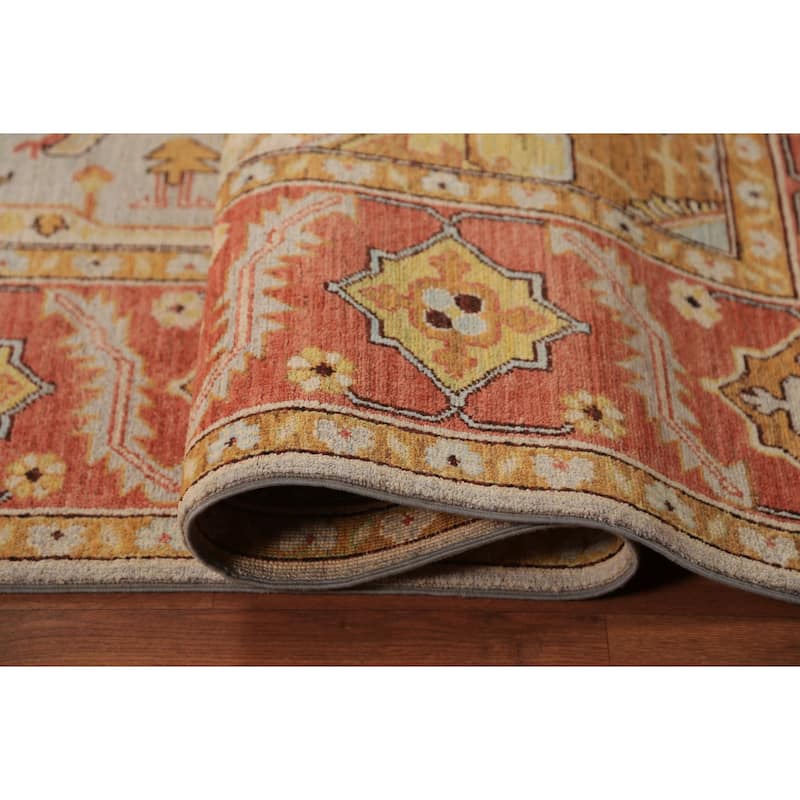 Heriz Serapi Vegetable Dye Area Rug Handmade Wool Carpet - 8'0"x 10'2"