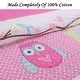 preview thumbnail 4 of 7, Cozy Line Pink Owl Cotton Quilt Bedding Set with Decorative Throw Pillows