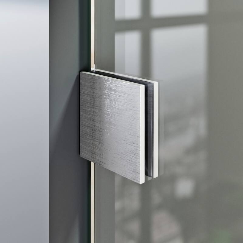 ELEGANT 60 x 72 Frameless Sliding Shower Door Stainless Steel