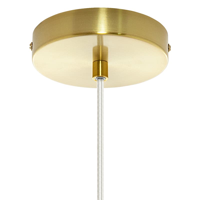 Digby River of Goods Glass and Metal Globe Shade Pendant Light
