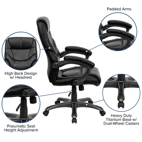 Overstuffed on sale office chair