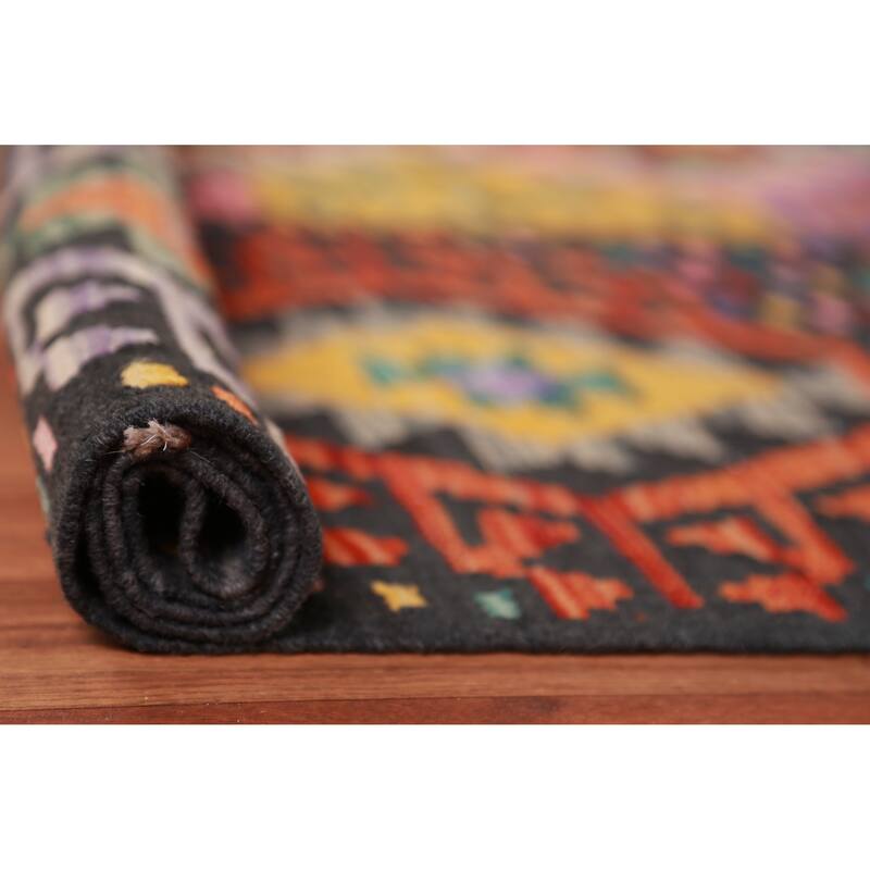 All-Over Kilim Oriental Large Rug Hand-Woven Wool Carpet - 10'3"x 16'4"
