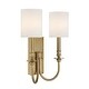 preview thumbnail 6 of 4, Crystorama Lighting Group LLO-482 Lloyd 2 Light 16" Tall Wall Sconce