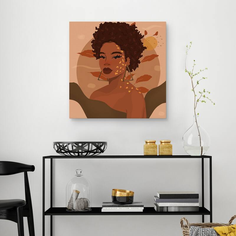 Fro Glow by Princella Canvas Art Print