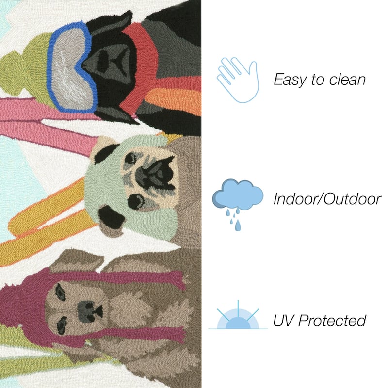 Liora Manne Frontporch Ski Patrol Indoor/Outdoor Mat