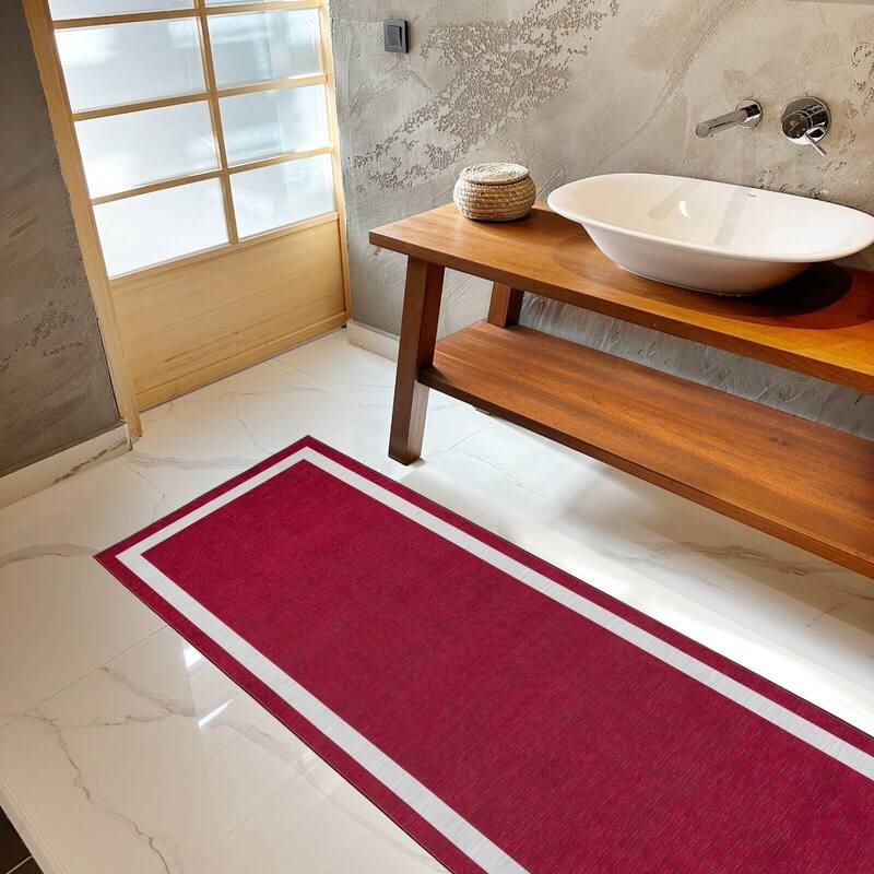 Machine Washable-Eco-Friendly Area Rug With Non-Slip Backing Everest Design