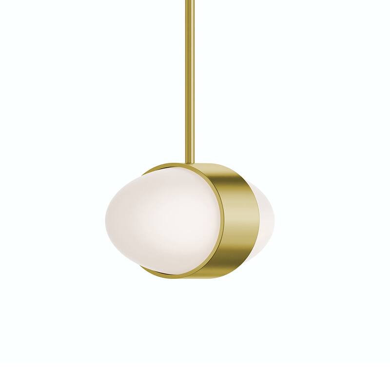 AFX VRNP09LAJUD Verona 9" Wide LED Mini Pendant - Light Antique Brass
