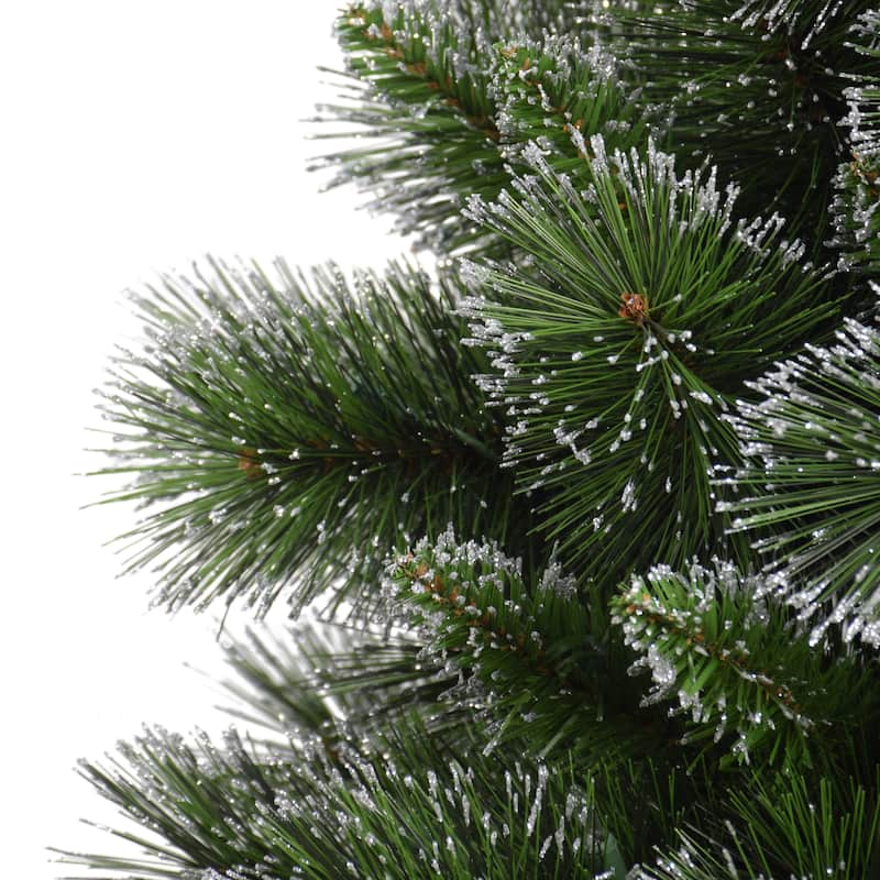 Puleo International 4 ft Pre-Lit Potted Piner Artificial Christmas Tree