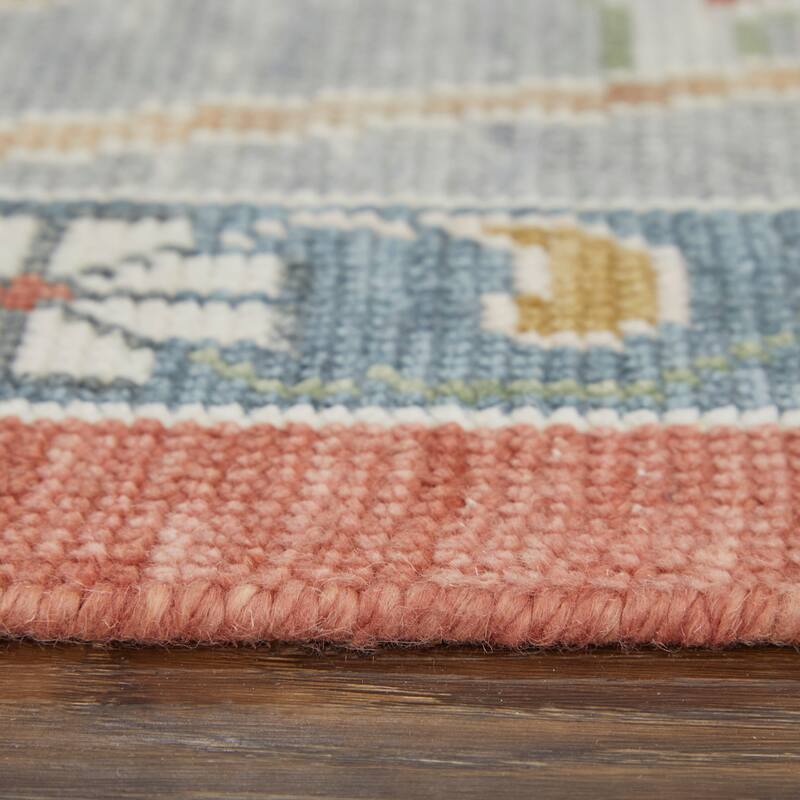 Grand Bazaar Larson Hand Knotted Floral & Botanical Transitional Area Rug