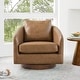 preview thumbnail 42 of 40, Spruce & Spring Classic Swivel Club Accent Chair with Back Cushion & Solid Wood Frame