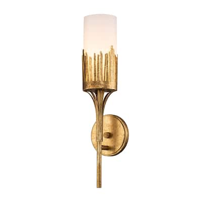 Sawgrass 1 Light Sconce in Gold Leaf - 17"L x 5"D x 4"H