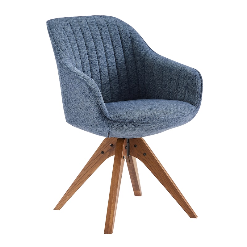 Art Leon Classical Swivel Office Accent Chair with Wood Legs