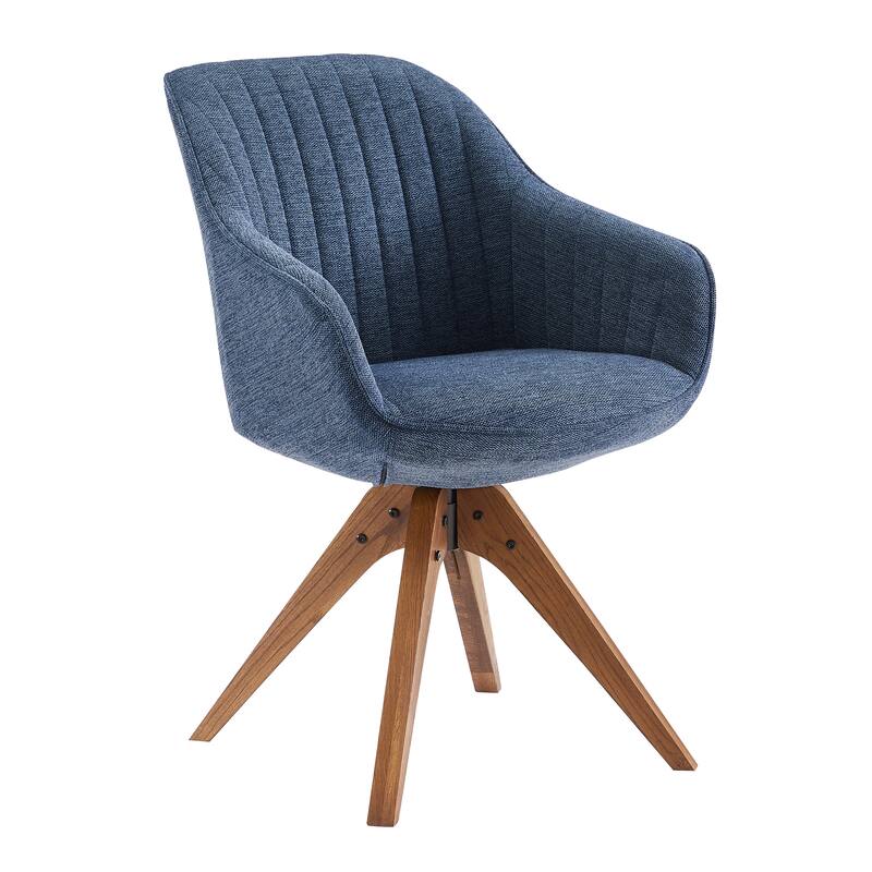 Art Leon Modern Wood Swivel Chair with Oak Legs