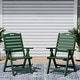 preview thumbnail 2 of 11, Coastline Patio Folding Highback Dining Chair Set of 2