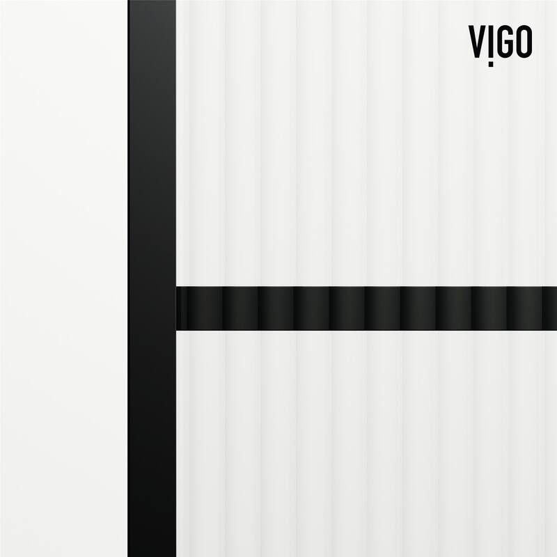 Vigo VG6090FL3462 Divide 62" High x 34" Wide Shower Screen Framed Tub
