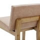 preview thumbnail 75 of 115, Gracie Modern Bar Stool, Boucle Upholstered Chair and Brushed Wooden Legs