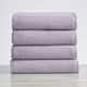 Great Bay Home Cotton Popcorn Textured Towel Set - Bath Towel (4-Pack) - Lilac