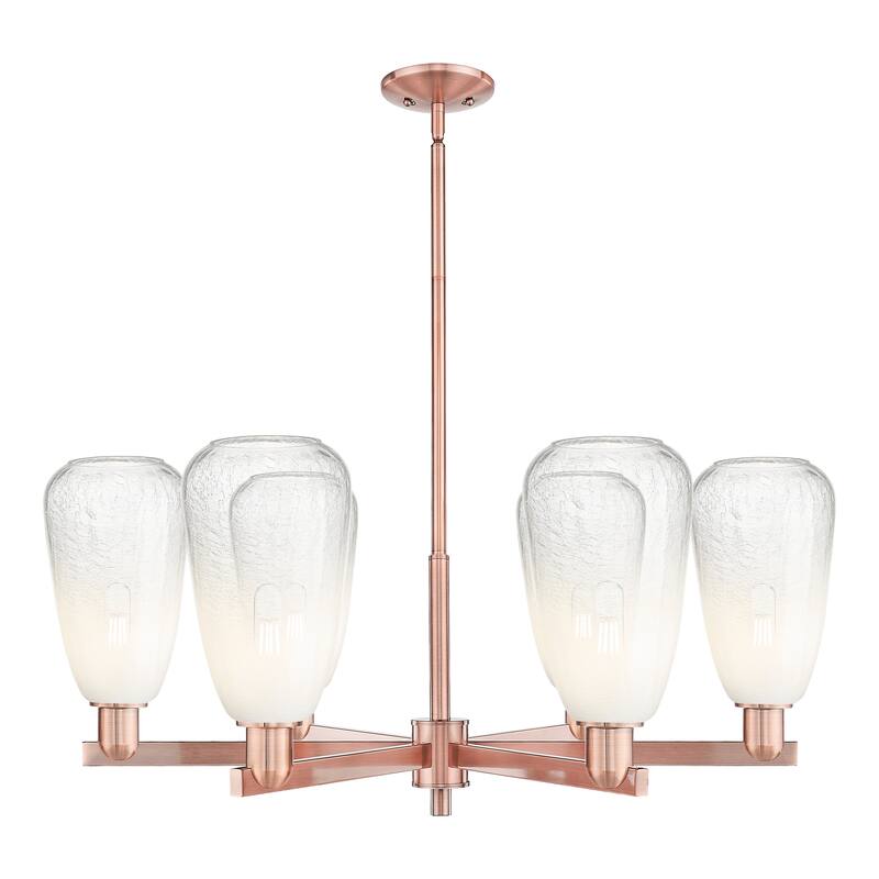 Innovations Lighting Downtown Urban - Brookhaven Almond - 6 Light 24" Stem Hung Chandelier