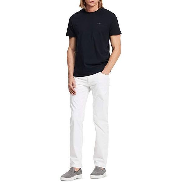 Shop Calvin Klein Men S Slim Fit 4 Pocket Stretch Sateen Pant White Sz 31wx32l Overstock 27068665