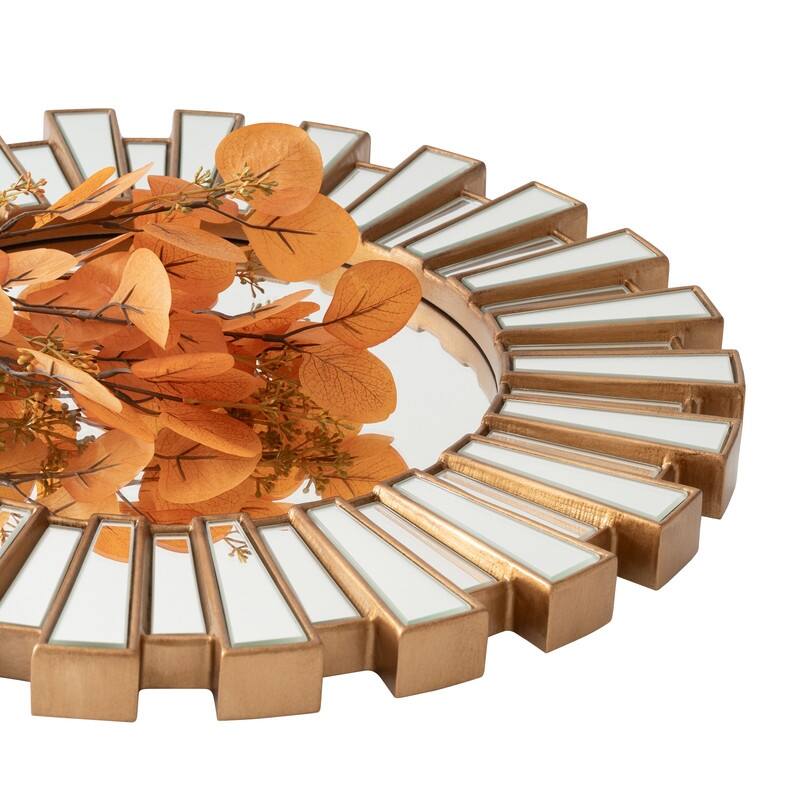 Sunburst Decorative Round Wall Mirror