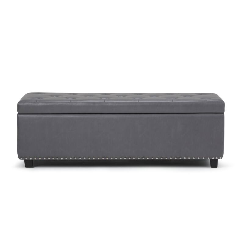 WYNDENHALL Springfield 48 inch Wide Rectangle Storage Ottoman