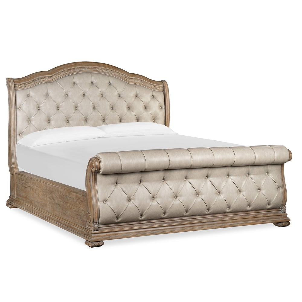 Magnussen Home Marisol Fawn Upholstered Sleigh Bed