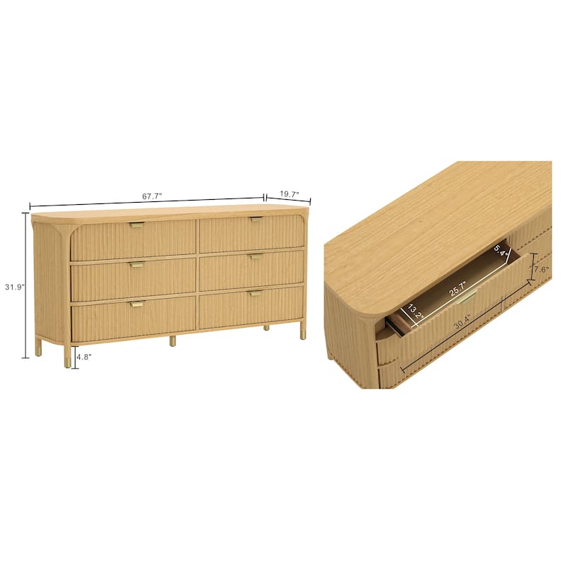 Manhattan Comfort Park 68 Inch Dresser