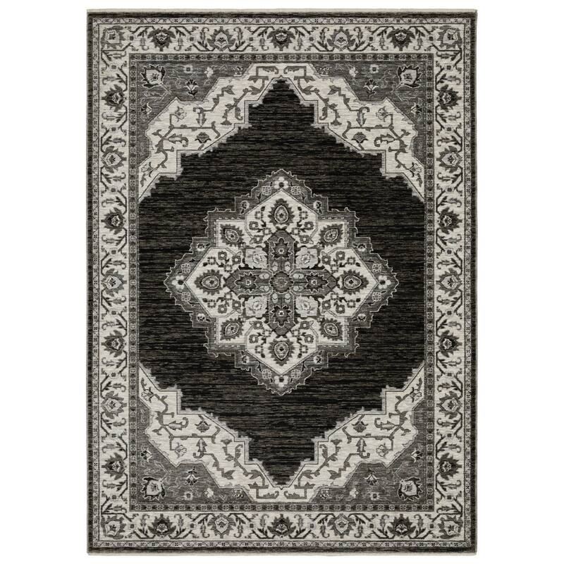 HomeRootsMedallion Traditional Rectangle Area Rug