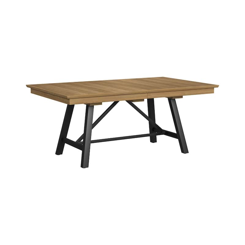 Newport 42x78-96" Extendable Dining Table, Natural Oak