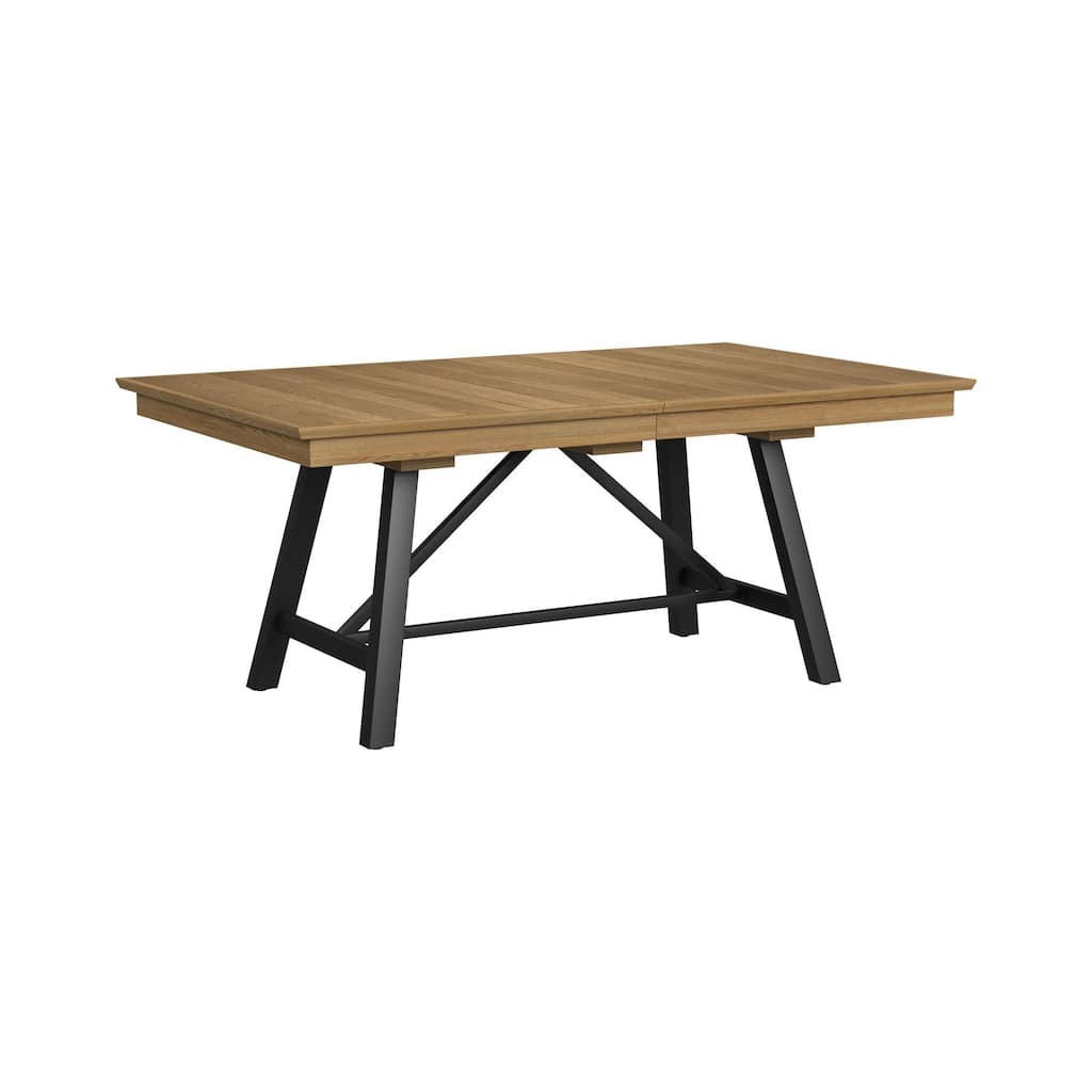 Newport 42x78-96" Extendable Dining Table, Natural Oak