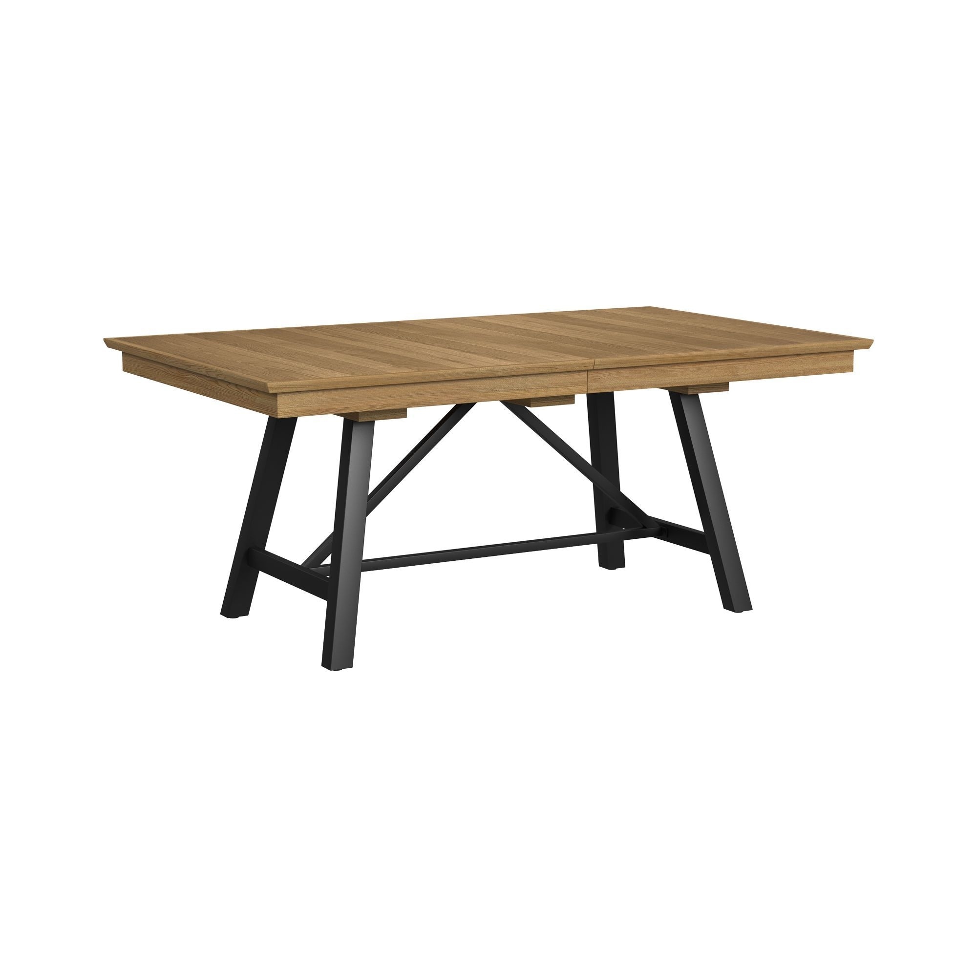 Newport 42x78-96" Extendable Dining Table, Natural Oak