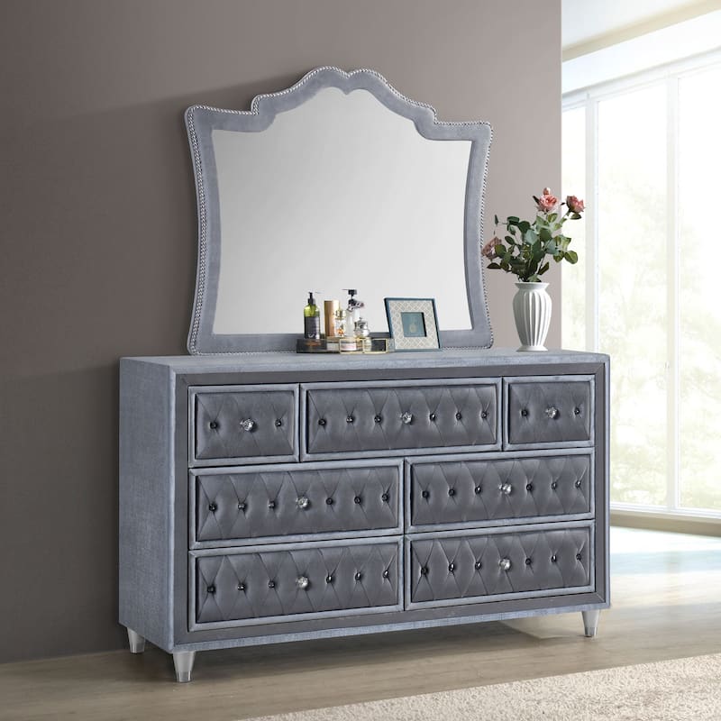 Antonella Modern Classic 7-drawer Upholstered Dresser