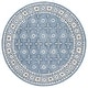 preview thumbnail 11 of 11, SAFAVIEH Handmade Ebony Greer Modern Wool Rug 6' Round - Blue/Ivory - Round